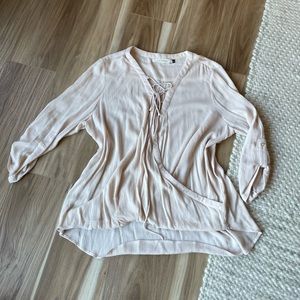 Flowy Wrap Blouse